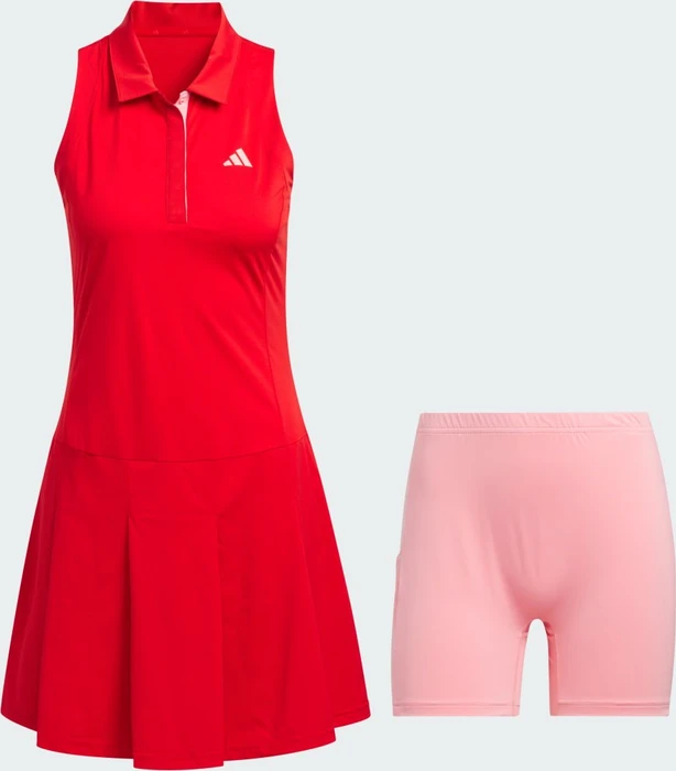 adidas Women's Ultimate365 Tour Pleated Kleid better scarlet (Damen)