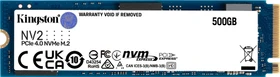 Kingston NV2 NVMe PCIe 4.0 SSD 500GB, M.2 2280 / M-Key / PCIe 4.0 x4