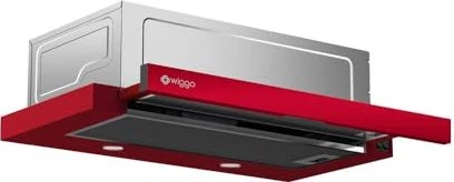 Wiggo WE-E632ERR Flachschirm-Dunstabzugshaube rot