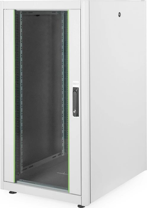 Digitus Dynamic Basic Serie Serverschrank 22HE, Sicherheitsglastür, IP2X, grau, 800mm tief