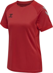 hummel Lead Poly Trikot kurzarm true red (Damen)