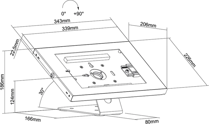Neomounts Tablet-Stand 9.7-11", weiß