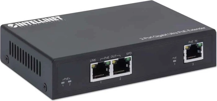Intellinet Desktop Gigabit Switch, 3x RJ-45, 60W PoE++ PD