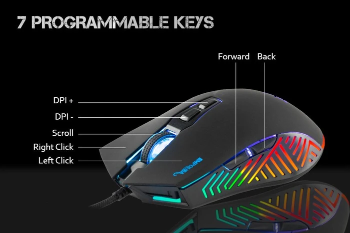 Inca IMG-GT17 RGB Gaming Mouse, USB