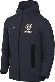 Nike FC Chelsea Tech Fleece Windrunner Fußball Hoodie obsidian/guava ice