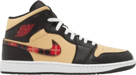 Nike Air Jordan 1 Mid SE black/sesame/fire red/multicolor