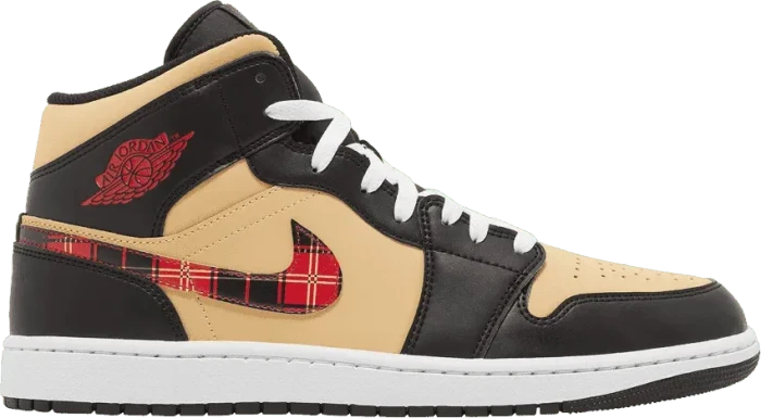 Nike Air Jordan 1 Mid SE black/sesame/fire red/multicolor