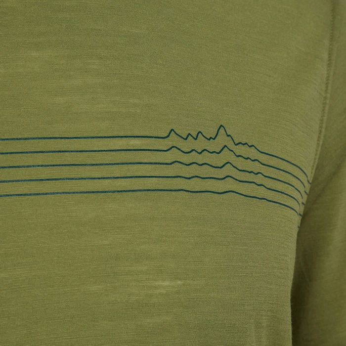 Patagonia Capilene Cool Merino Graphic Funktionsshirt kurzarm fitz roy fader/palo green (Herren)