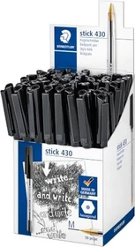 Staedtler Stick 430 Kugelschreiber schwarz, 50er-Pack