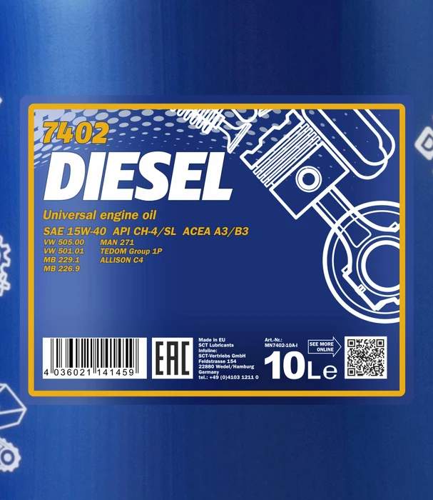 Mannol Diesel 15W-40 10l