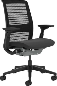 Steelcase Think Bürostuhl mit Armlehnen, schwarz/anthrazit