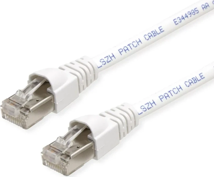 Telegärtner Patchkabel, Cat6a, S/FTP, RJ-45/RJ-45, 0.25m, weiß