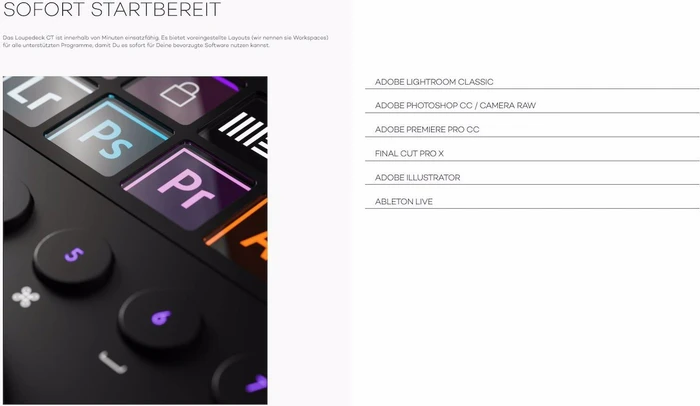 Loupedeck Loupedeck CT, schwarz, USB-C
