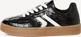 Tamaris Ledersneaker Low schwarz (Damen)
