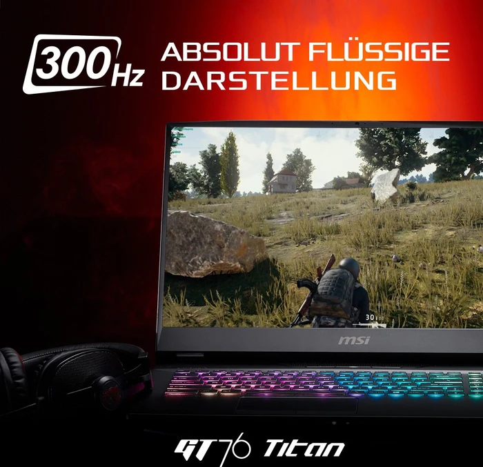 MSI GT76 10SFS-046 Titan DT GT76 10SFS-046, Core i7-10700K, 32GB RAM, 1.02TB SSD, 1TB HDD, GeForce RTX 2070 SUPER, DE