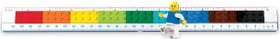 LEGO Zusammenbaubares Lineal 15/30cm 30cm, mit Minifigur, mehrfarbig