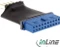 InLine USB 2.0 zu USB 3.0 Adapter, USB 3.0 19-Pin auf USB 2.0 Pfostenstecker intern Vorschaubild