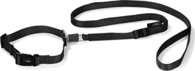 GoLeyGo Hundeleine mit Halsband L-XL, 2m, schwarz