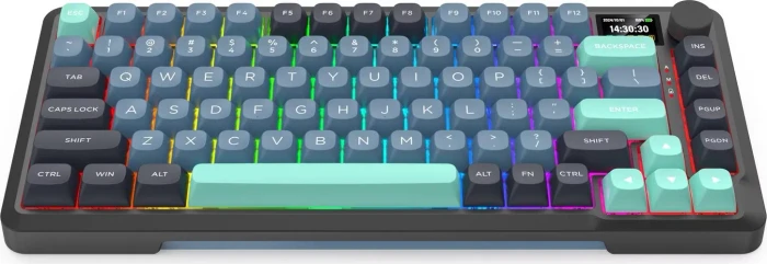 Redragon Behemoth K724 Pro Wireless, Dark Jade, LEDs RGB, Mint Mambo, USB/Bluetooth, US