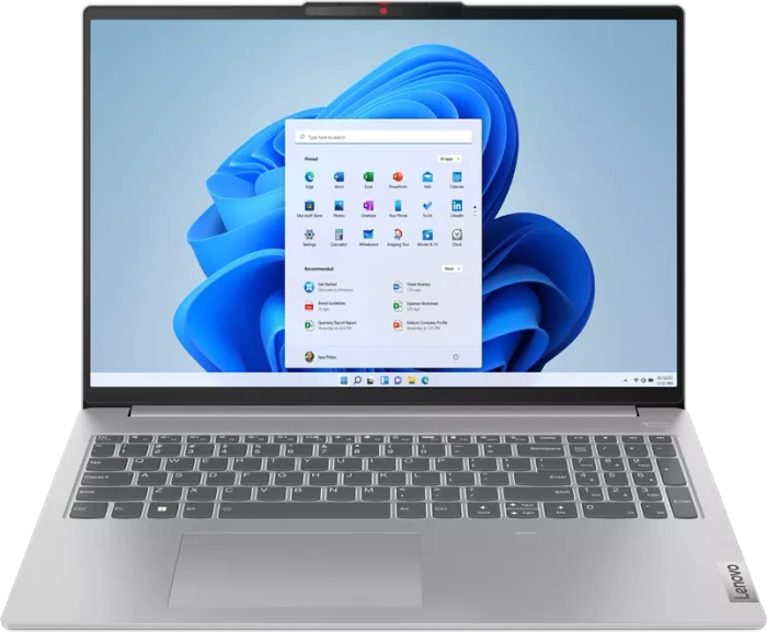 Lenovo IdeaPad Slim 5 16ABR8, Cloud Grey, Ryzen 5 7530U, 8GB RAM, 512GB SSD, DE