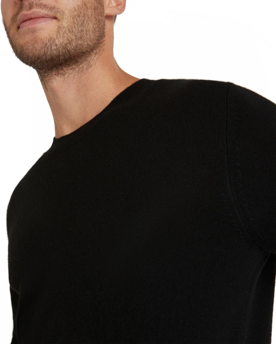 Falke Luxury Rundhals Pullover schwarz (Herren)
