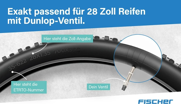 Fischer DV 40mm 28" Schlauch