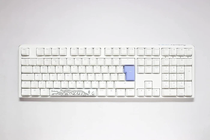 Ducky One 3 PBT, LEDs RGB, Pure White, MX RGB BLACK, USB, UK