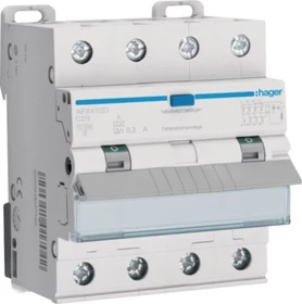 Hager Fehlerstrom-Leitungsschutzschalter 4P 10kA C-20A 300mA Typ A