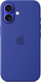 Apple Silikon Case mit MagSafe für iPhone 16 ultramarin