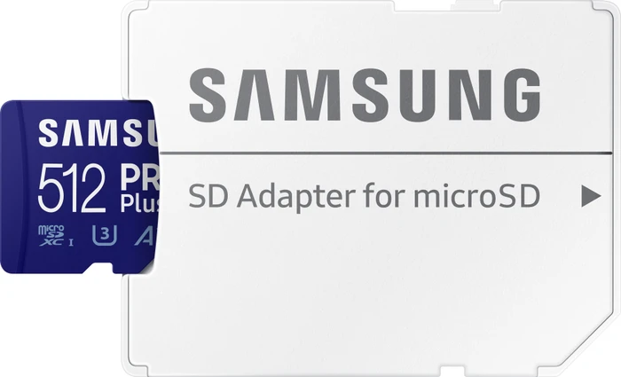 Samsung PRO Plus R160/W120 512GB Kit, UHS-I U3, A2, Class 10