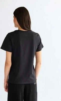 Wrangler Round T-Shirt kurzarm schwarz (Damen)