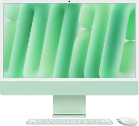 Apple iMac 24", grün, M4 - 10 Core CPU / 10 Core GPU, 24GB RAM, 512GB SSD [2024] (MD2Q4D/A / Z1EM / Z1EN / Z1K3)