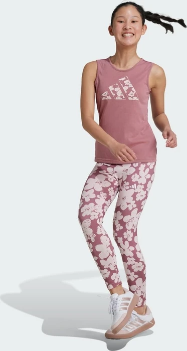 adidas Train Essentials Seasonal Printed High Waisted Hose 7/8 pink/sandy pink (Junior)