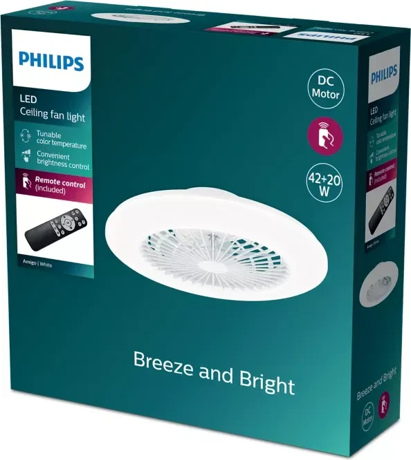 Philips Amigo DC LED Deckenventilator