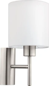 Eglo Pasteri Wandleuchte nickel matt/weiß