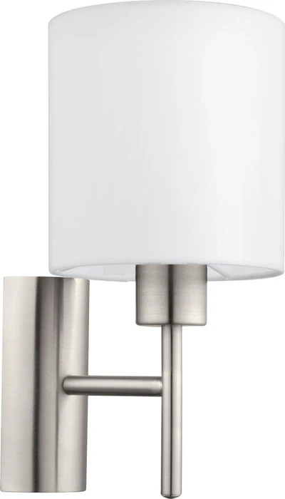 Eglo Pasteri Wandleuchte nickel matt/weiß