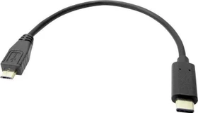 goobay USB 2.0 Kabel, USB 2.0 USB 2.0 Micro-B/USB-C 2.0, 0.2m (67895)