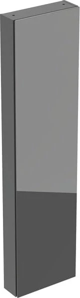 Geberit iCon Hochschrank 45x180x15cm, 1 Türe, Korpus: lava/lackiert matt, Front: lava/Glas glänzend