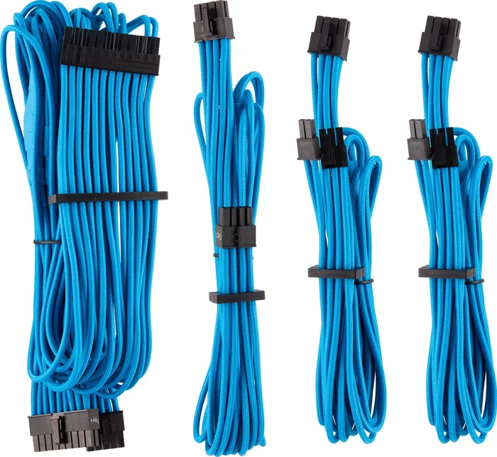 Corsair PSU Cable Kit Type 4 - Starter Kit - Gen4, blau