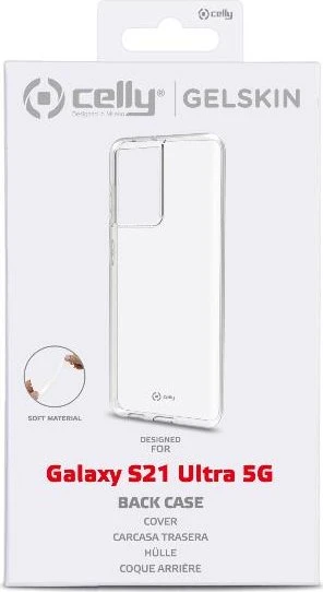 Celly Gelskin für Samsung Galaxy S21 Ultra transparent