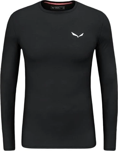 Salewa Cristallo Warm Alpine Merino Responsive Funktionsshirt langarm black out (Herren)