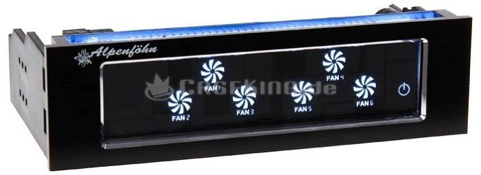 Alpenföhn Alpine Touch, 5.25" Lüftersteuerung 6-Kanal