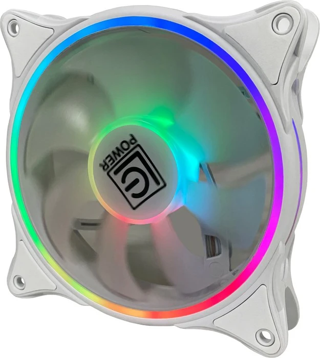 LC-Power Case Fan 120mm ARGB, weiß, 120mm