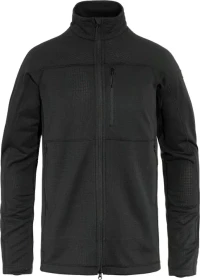 Fjällräven Abisko Lite Fleece Funktionsjacke schwarz (Herren)