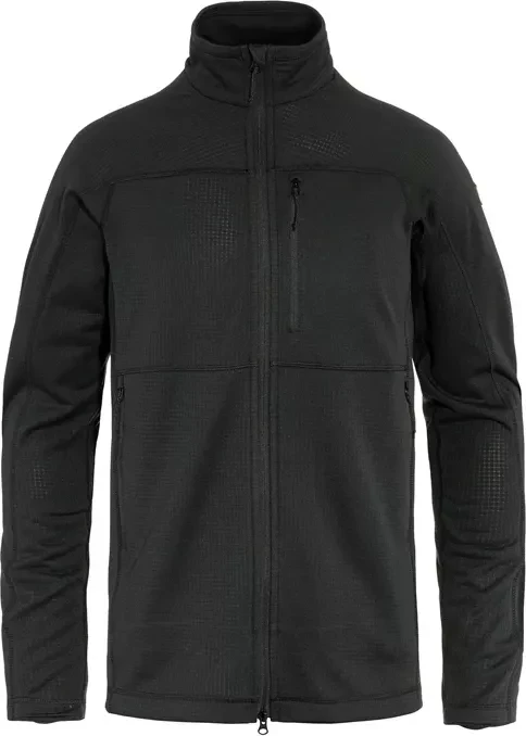 Fjällräven Abisko Lite Fleece Funktionsjacke schwarz (Herren)
