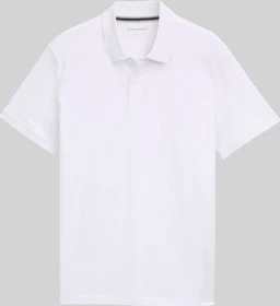 Tom Tailor Piqué Poloshirt kurzarm weiß (Herren)