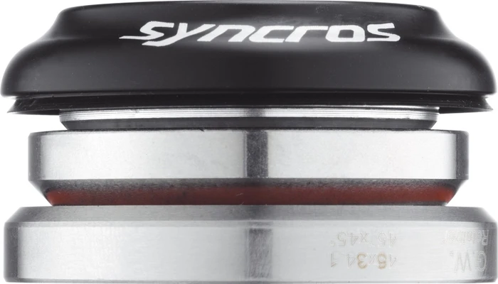 Syncros Drop-in 1 1/8" straight Steuersatz komplett integriert (IS) schwarz (241901)