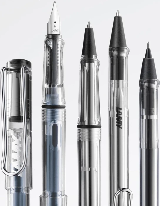 Lamy safari vista transparent, rechte Hand, mittel