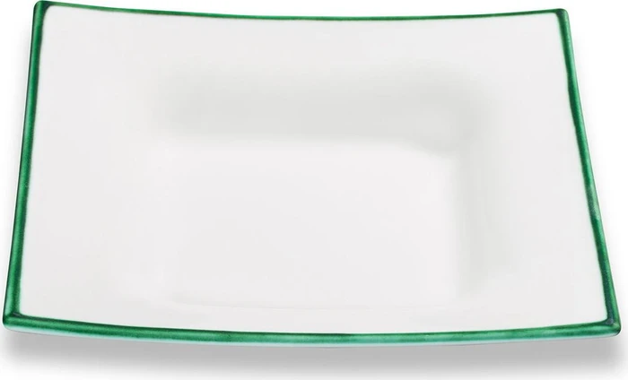 Gmundner Keramik Grüner Rand Suppenschale Trend 20x20cm