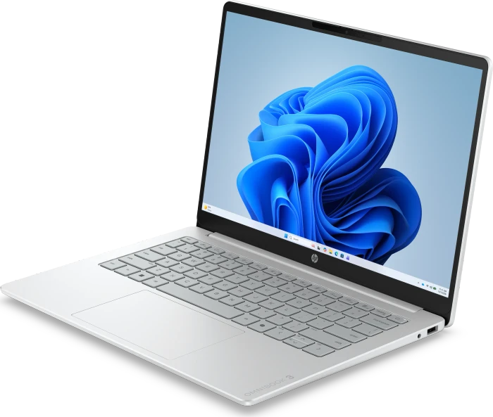 HP OmniBook 3 14-hy0130ng, silber, Ryzen 3 7320U, 8GB RAM, 512GB SSD, DE